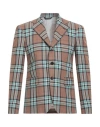 Brian Dales Man Blazer Camel Size 44 Cotton, Wool, Polyamide In Beige