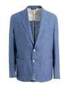 Brian Dales Man Blazer Light Blue Size 40 Linen In Blue