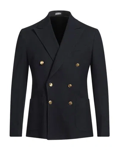 Brian Dales Man Blazer Midnight Blue Size 42 Cotton, Wool, Elastane
