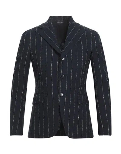 Brian Dales Man Blazer Midnight Blue Size 42 Cotton, Polyamide