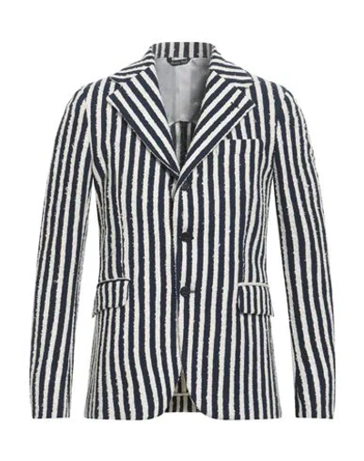 Brian Dales Man Blazer Midnight Blue Size 44 Cotton, Polyamide, Elastane