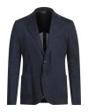 Brian Dales Man Blazer Midnight Blue Size 44 Linen, Viscose, Elastane