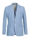 Brian Dales Man Blazer Sky Blue Size 44 Linen