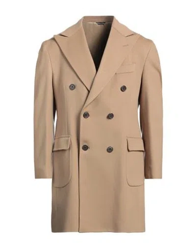 Brian Dales Man Coat Camel Size 44 Wool In Brown