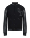 Brian Dales Man Jacket Black Size 40 Wool, Soft Leather In Black