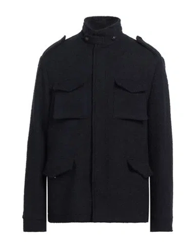 Brian Dales Man Jacket Midnight Blue Size 44 Wool, Polyester, Acrylic, Alpaca Wool