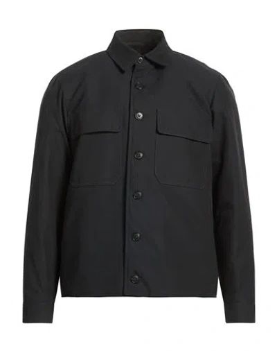 Brian Dales Man Jacket Midnight Blue Size 46 Cotton, Polyester In Black
