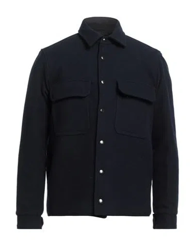 Brian Dales Man Jacket Navy Blue Size 44 Wool