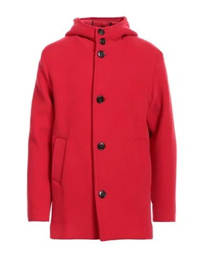 Brian Dales Man Jacket Red Size 42 Wool, Polyamide