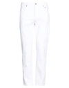 Brian Dales Man Jeans White Size 33 Cotton, Elastane In White