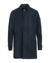 Brian Dales Man Overcoat & Trench Coat Midnight Blue Size 48 Polyester In Blue