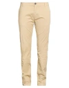 Brian Dales Man Pants Beige Size 30 Cotton, Elastane In Neutral