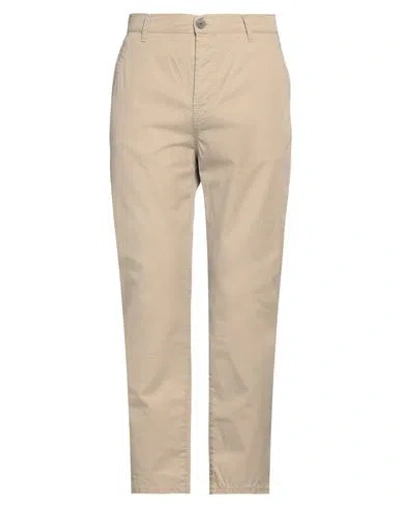 Brian Dales Man Pants Beige Size 34 Cotton