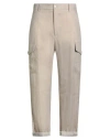 Brian Dales Man Pants Beige Size 34 Linen, Polyamide In Neutral