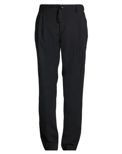 Brian Dales Man Pants Black Size 36 Polyester, Wool, Elastane