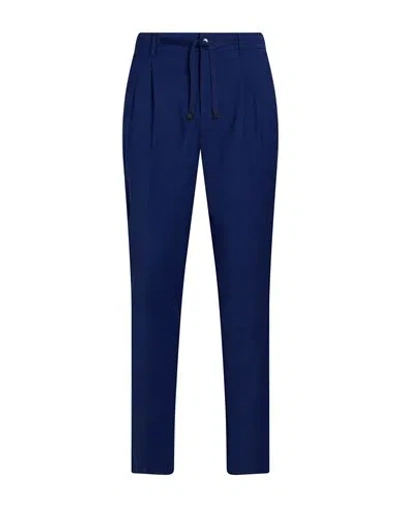 Brian Dales Man Pants Blue Size 30 Wool, Polyester, Elastane
