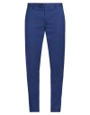 Brian Dales Man Pants Blue Size 32 Polyester, Wool, Elastane In Blue