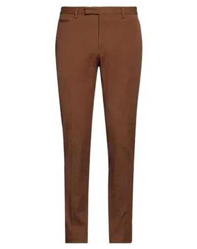 Brian Dales Man Pants Brown Size 40 Cotton, Lyocell