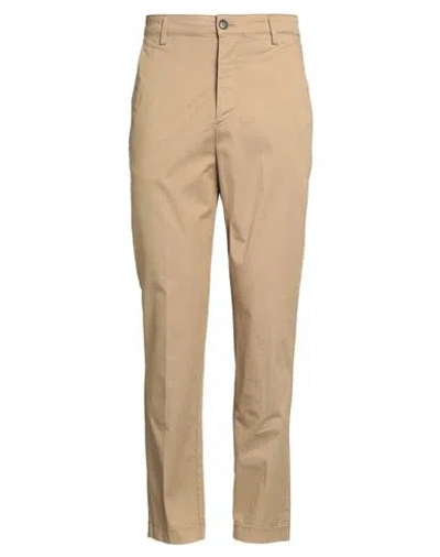 BRIAN DALES BRIAN DALES MAN PANTS CAMEL SIZE 35 COTTON, ELASTANE