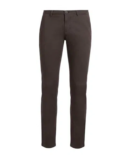 Brian Dales Man Pants Dark Brown Size 31 Cotton, Elastane