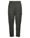 Brian Dales Man Pants Dark Green Size 36 Polyester, Wool, Elastane In Gray