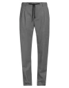 Brian Dales Man Pants Grey Size 32 Polyester, Wool, Elastane