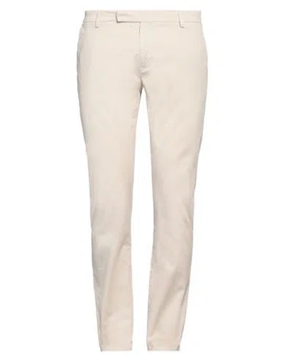 Brian Dales Man Pants Ivory Size 38 Cotton, Polyamide, Elastane In White
