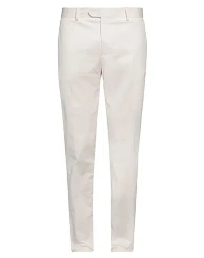 Brian Dales Man Pants Ivory Size 38 Cotton, Polyamide, Elastane In White