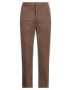 Brian Dales Man Pants Camel Size 38 Cotton, Elastane In Beige