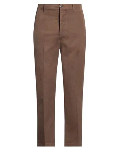 Brian Dales Man Pants Camel Size 38 Cotton, Elastane In Beige