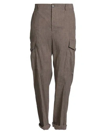 Brian Dales Man Pants Light Brown Size 42 Polyamide, Elastane In Gray