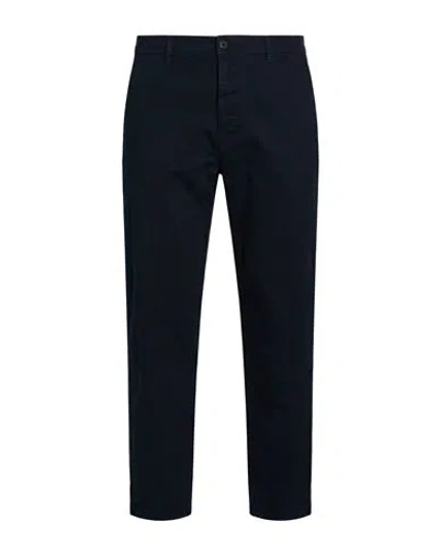 Brian Dales Man Pants Midnight Blue Size 31 Cotton, Elastane In Black