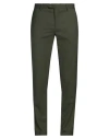Brian Dales Man Pants Military Green Size 32 Polyester, Wool, Elastane