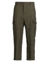Brian Dales Man Pants Military Green Size 38 Linen