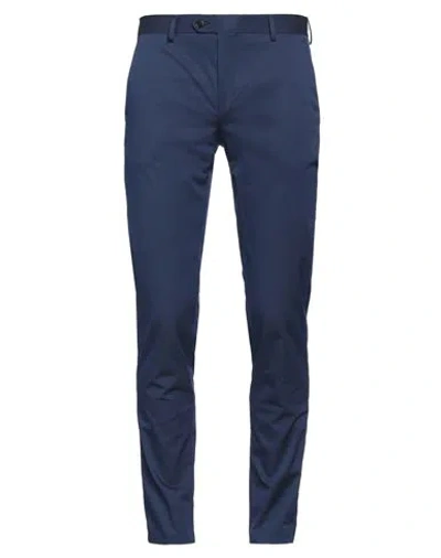 Brian Dales Man Pants Navy Blue Size 30 Cotton, Polyamide, Elastane