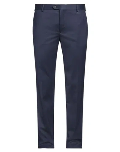 Brian Dales Man Pants Navy Size 38 Polyester, Wool, Elastane