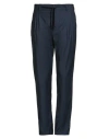 Brian Dales Man Pants Navy Size 38 Wool, Polyester, Elastane In Blue