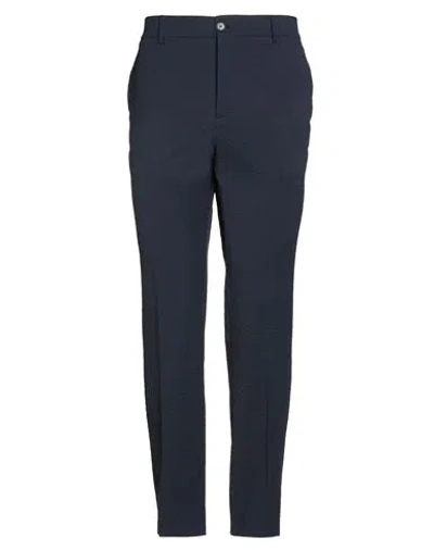Brian Dales Man Pants Navy Size 42 Cotton, Elastane, Nylon In Blue