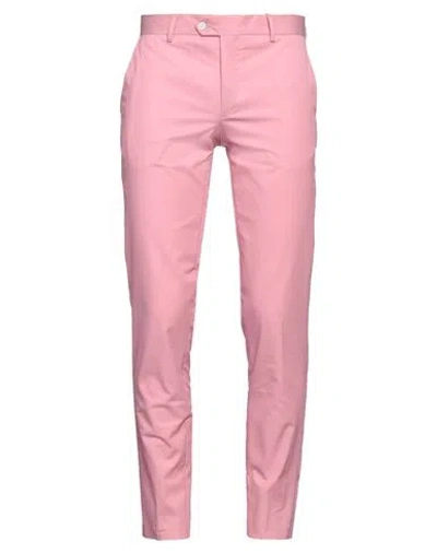 Brian Dales Man Pants Pink Size 34 Cotton, Polyamide, Elastane