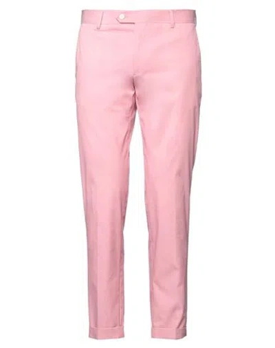 Brian Dales Man Pants Pink Size 40 Cotton, Polyamide, Elastane