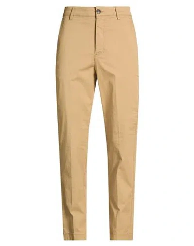 Brian Dales Man Pants Sand Size 33 Cotton, Elastane In Brown