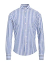 Brian Dales Man Shirt Azure Size 15 ½ Cotton In Blue