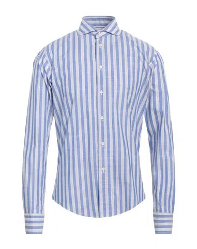 Brian Dales Man Shirt Azure Size 15 ½ Cotton In Blue