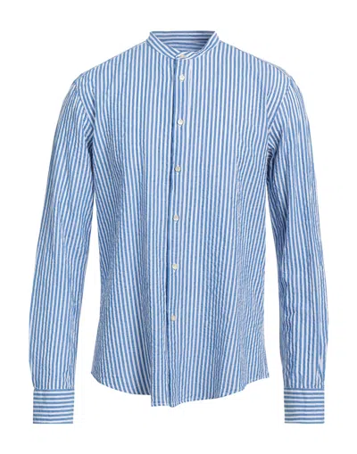 BRIAN DALES BRIAN DALES MAN SHIRT AZURE SIZE 15 ¾ COTTON, LINEN