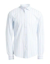 Brian Dales Man Shirt Azure Size 16 Polyamide, Elastane In Blue