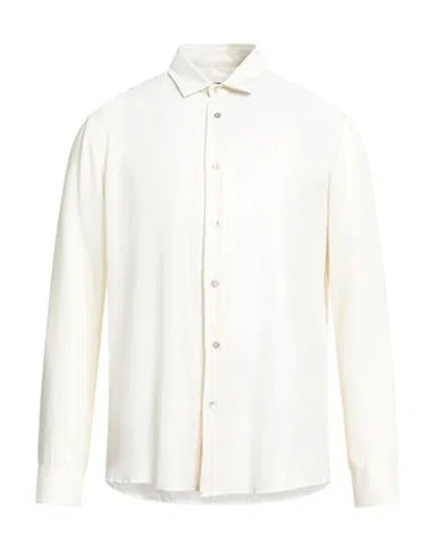 Brian Dales Man Shirt Beige Size 17 Polyester In White
