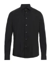 Brian Dales Man Shirt Black Size 15 ½ Cotton, Polyamide, Elastane In Black