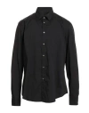 Brian Dales Man Shirt Black Size 17 ½ Cotton, Polyamide, Elastane