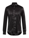 Brian Dales Man Shirt Black Size 17 ½ Polyester, Elastane