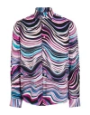 Brian Dales Man Shirt Black Size 17 Viscose In Purple